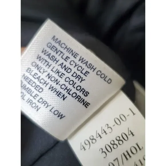 Gap Women's Black Solid Cotton Off The Shoulder Casual Knee Length Dress Size 12 - Picture 12 of 13